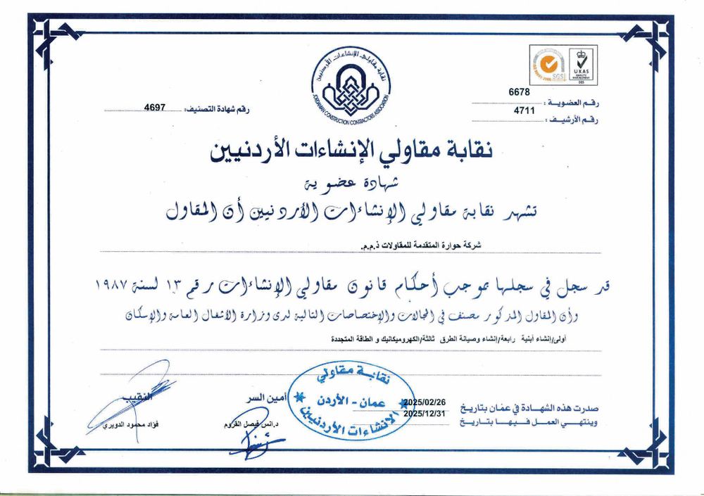Membership certificate